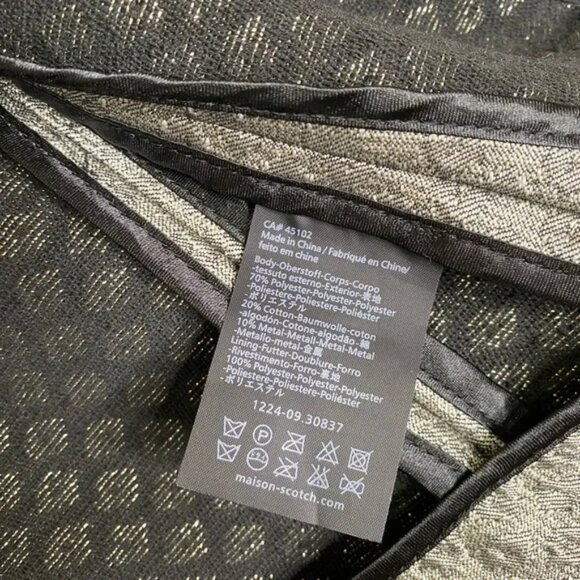 NWOT  Maison Scotch jacquard cropped blazer - Picture 7 of 7